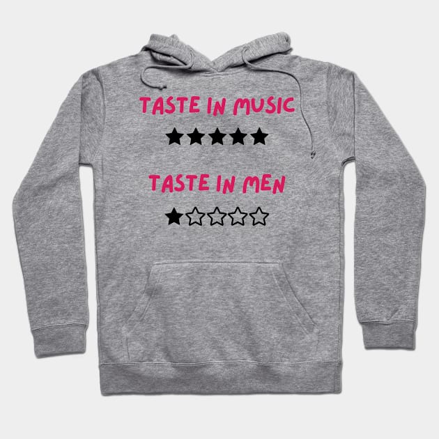 Good Taste in Music Bad Taste in Men Hoodie by iwanthat